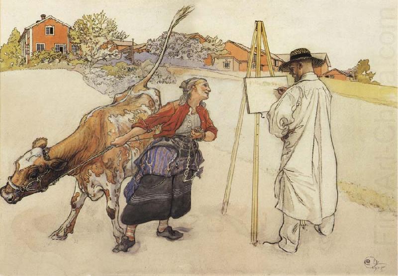 On the Farm, Carl Larsson